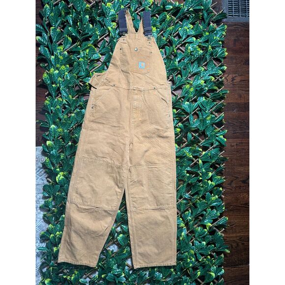 Carharyt Tan Workman Overalls Size 16 - Picture 1 of 11